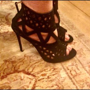 Open Toe Laser Cut Booties